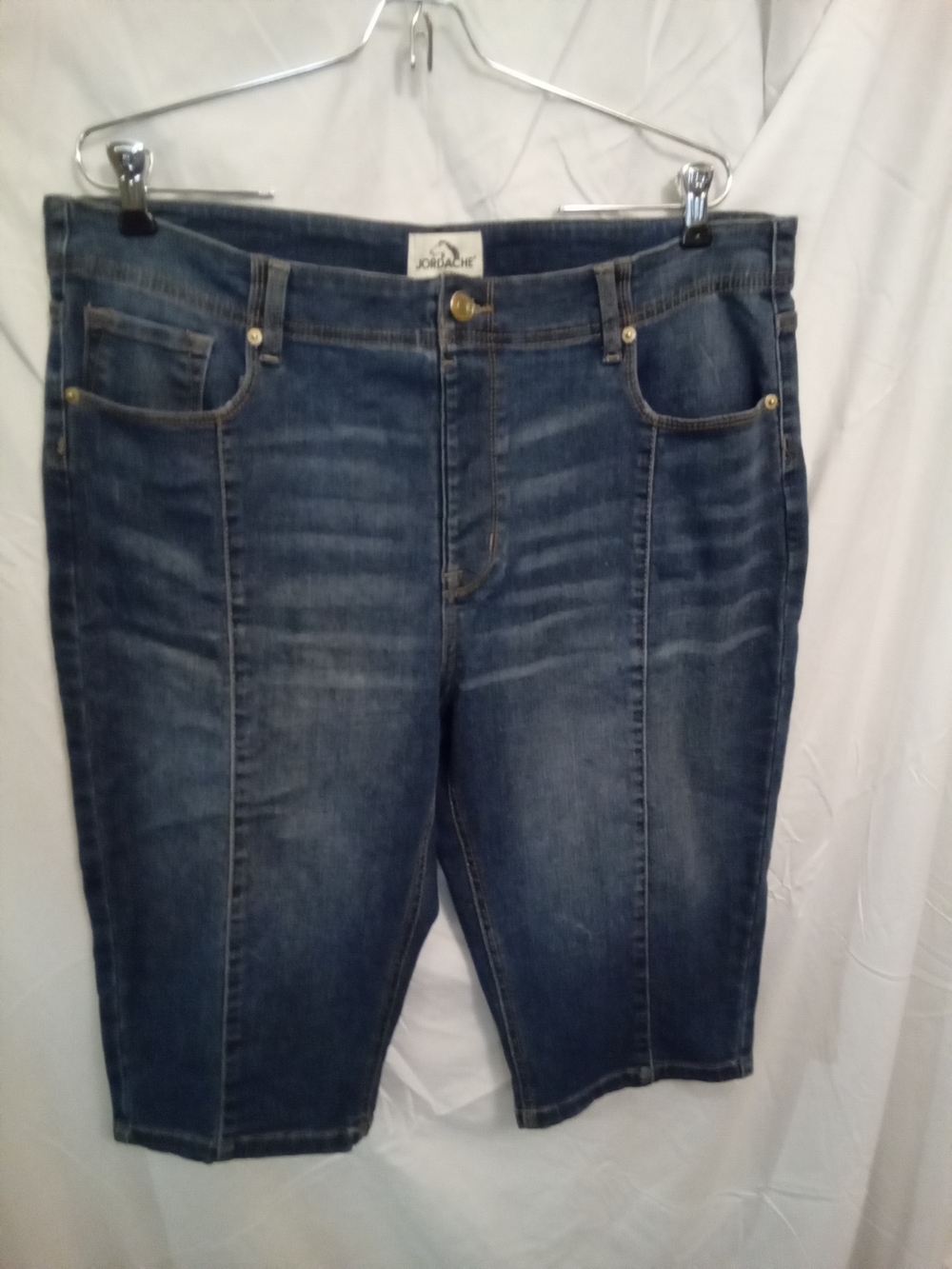 Jordache Dark Blue‎ Denim Bermuda Shorts. Size 18
